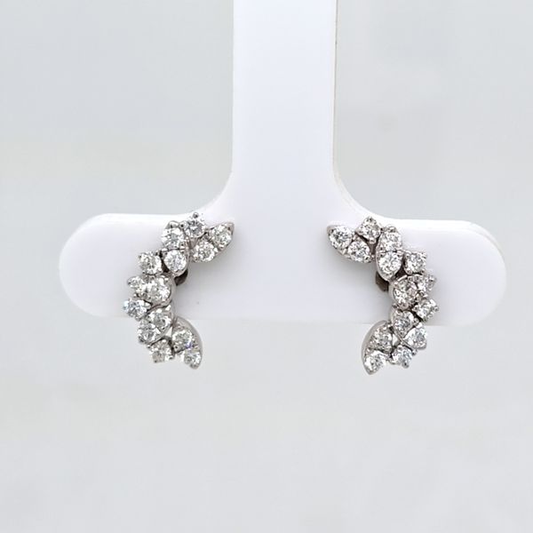 14kt WG Diamond Ear Climbers Carroll's Jewelers Doylestown, PA