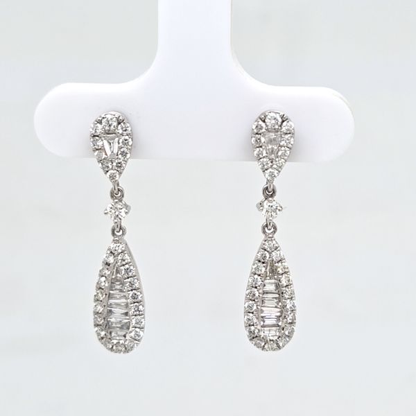 WG Diamond Dangle Earrings Carroll's Jewelers Doylestown, PA