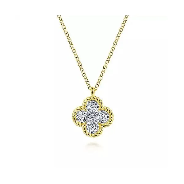 14kt YG diamond pendant Carroll's Jewelers Doylestown, PA