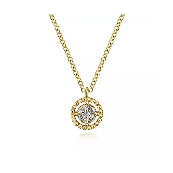 14kt YG Diamond pendant Carroll's Jewelers Doylestown, PA