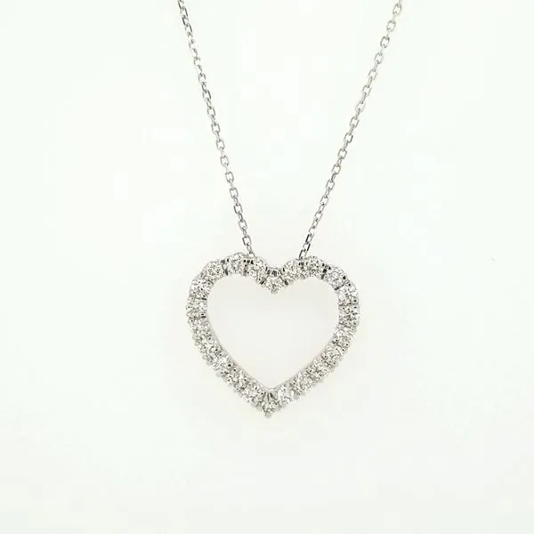 14kt WG .50ct TW Diamond heart Carroll's Jewelers Doylestown, PA