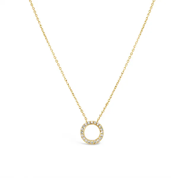 14kt YG diamond circle Carroll's Jewelers Doylestown, PA