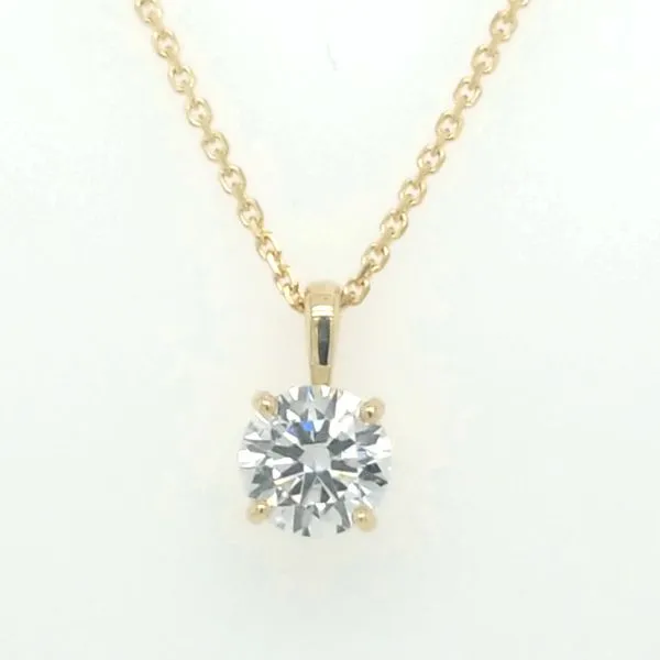 14kt YH 1.03ct Lab Grown Diamond Solitaire Pendant Carroll's Jewelers Doylestown, PA
