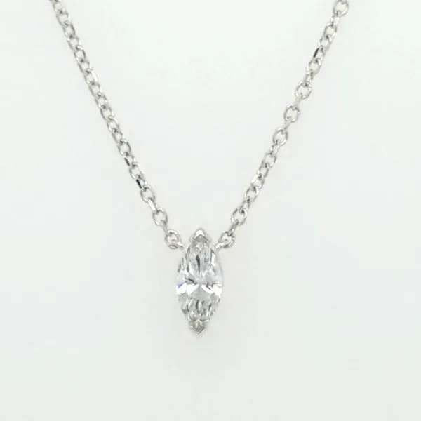 14kt WG .25ct Lab Grown Diamond Solitaire Pendant Carroll's Jewelers Doylestown, PA
