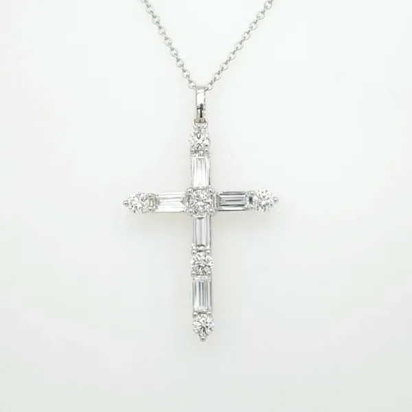 14kt WG 1.88ct TW Lab Grown Diamond Cross similar item image