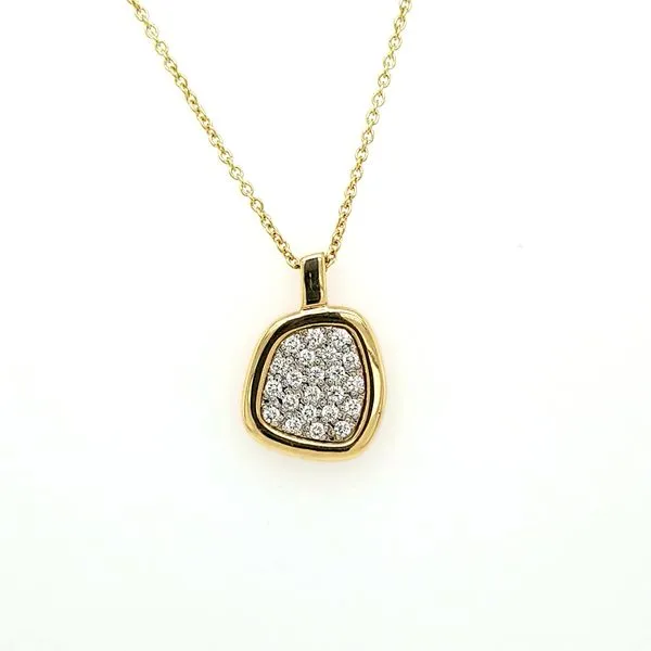 14kt YG Diamond Pave Pendant Carroll's Jewelers Doylestown, PA