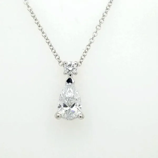 14kt WG 1.13ct TW Lab Grown Diamond pendant