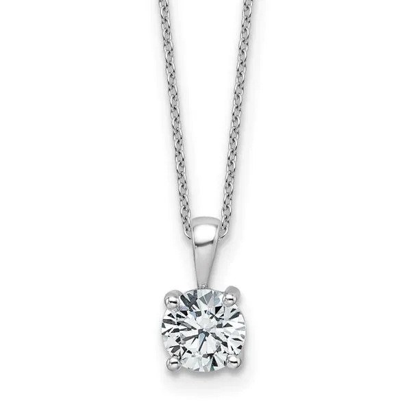 14kt WG 1ct LG Diamond Solitiare Pendant