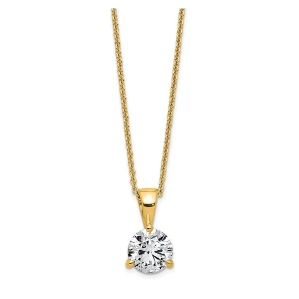 LG 1ct Diamond Solitaire Pendant Carroll's Jewelers Doylestown, PA