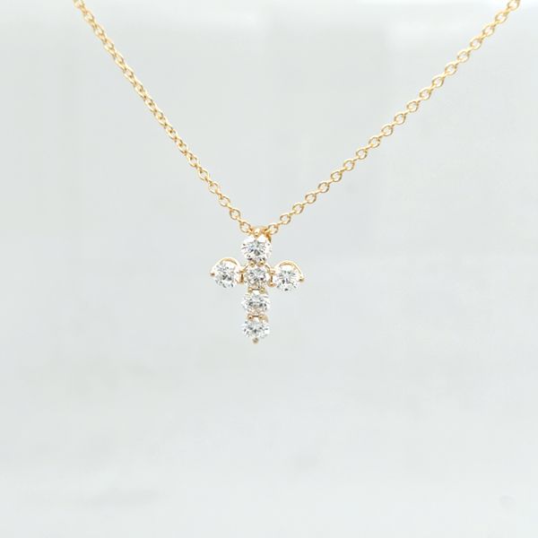14kt YG Diamond Cross Pendant Carroll's Jewelers Doylestown, PA