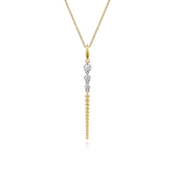 14kt Diamond Drop Pendant Carroll's Jewelers Doylestown, PA