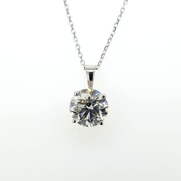 14kt WG 1.50ct Lab Grown Diamond Solitaire Pendant Carroll's Jewelers Doylestown, PA