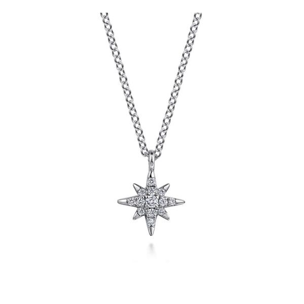 Gabriel Diamond Starburst Pendant Carroll's Jewelers Doylestown, PA