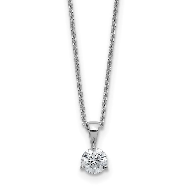 14kt WG .50ct Lab Grown Diamond Solitiare Pendant Carroll's Jewelers Doylestown, PA