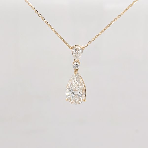 14kt YG 4.11TW LG Diamond Drop Pendant Carroll's Jewelers Doylestown, PA