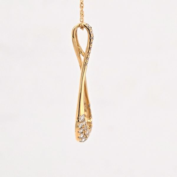 Teardrop Fashion Pendant with Diamonds Image 3 Carroll's Jewelers Doylestown, PA