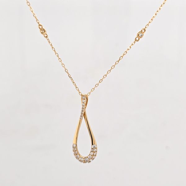 Teardrop Fashion Pendant with Diamonds Carroll's Jewelers Doylestown, PA