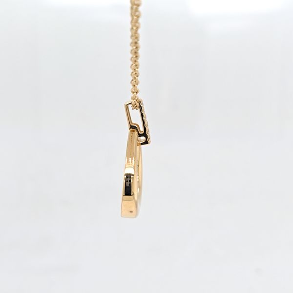14kt YG Contemporary Necklace with Diamond Accents Image 2 Carroll's Jewelers Doylestown, PA