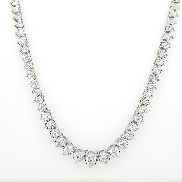 14kt WG Lab Grown Diamond 5.00ct TW Diamond Necklace Carroll's Jewelers Doylestown, PA