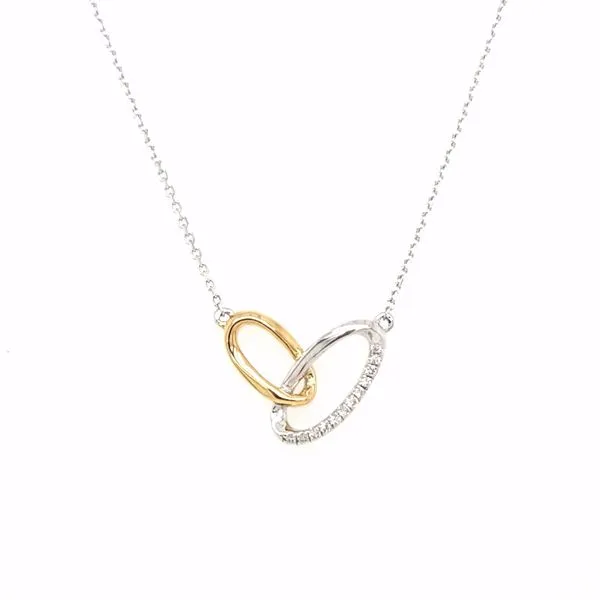 14kt 2 Tone Diamond necklace Carroll's Jewelers Doylestown, PA