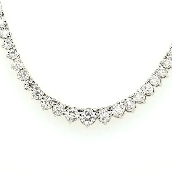 14kt WG 3.00ct TW Lab Grown Diamond tennis necklace