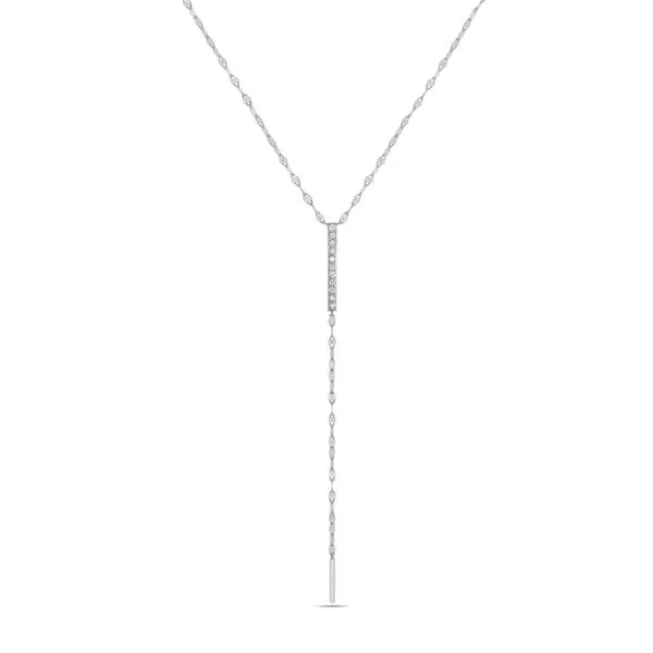 14kt WG Diamond Lariat Necklace similar item image