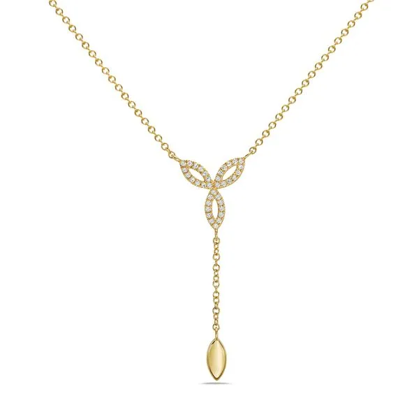 14kt YG Lariat Necklace with Diamonds similar item image