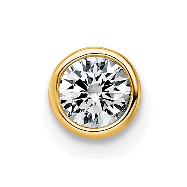LG Diamond Bezel Slide Necklace Image 2 Carroll's Jewelers Doylestown, PA