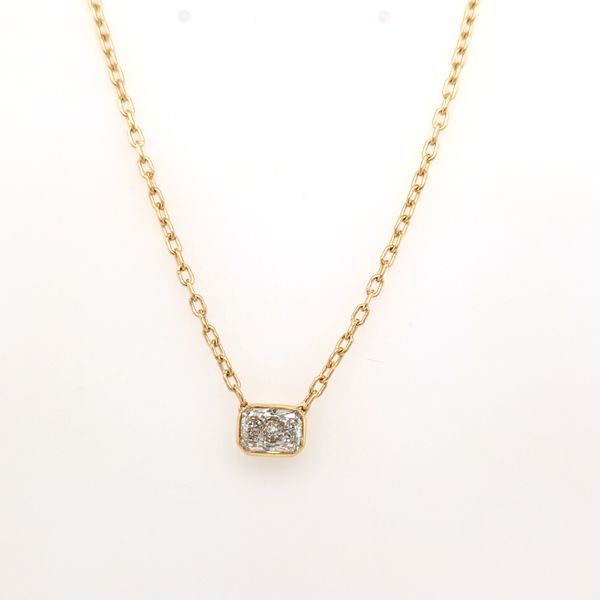 LG Radiant Diamond Solitaire Necklace Carroll's Jewelers Doylestown, PA