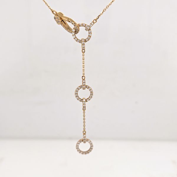 Diamond Circle Lariat Necklace Carroll's Jewelers Doylestown, PA