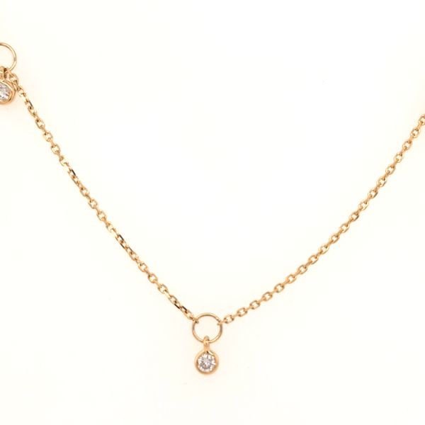 Diamond Dangling Station Necklace Image 2 Carroll's Jewelers Doylestown, PA