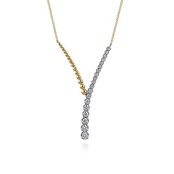 14kt 2 tone Diamond 