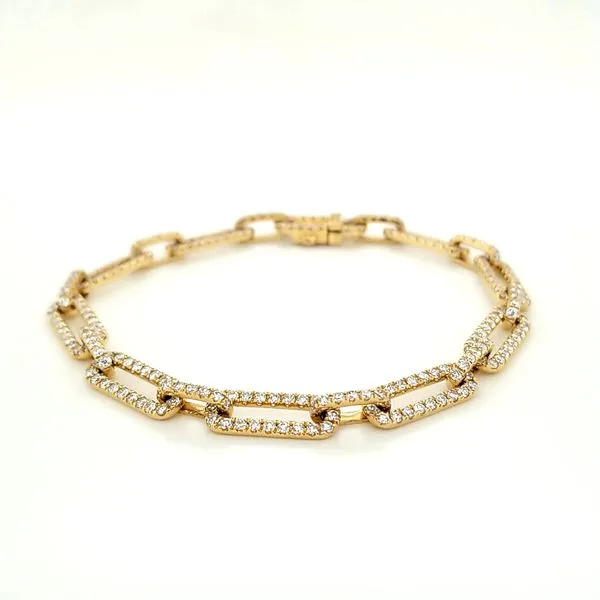 14kt YG 3.08ct TW Diamond Link Bracelet similar item image