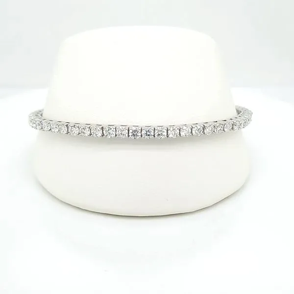 14kt WG 5.05ct tw Lab Grown Diamond Tennis bracelet Carroll's Jewelers Doylestown, PA