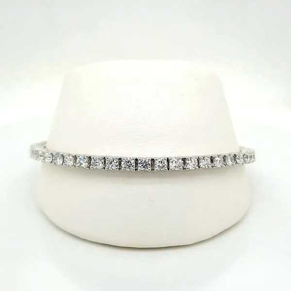 14kt WG 6.00ct TW Lab Grown Diamond Tennis Bracelet Carroll's Jewelers Doylestown, PA