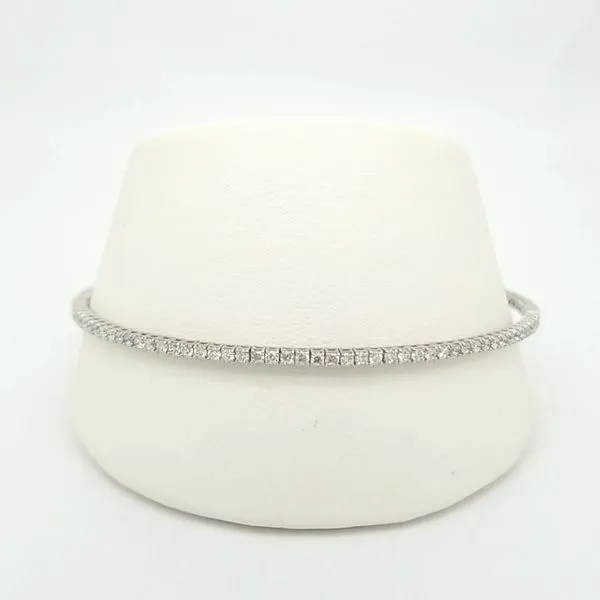14kt WG 1.50ct TW Diamond Bangle Bracelet