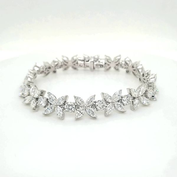 14kt WG 15ct TW Lab Grown Diamond Bracelet Carroll's Jewelers Doylestown, PA