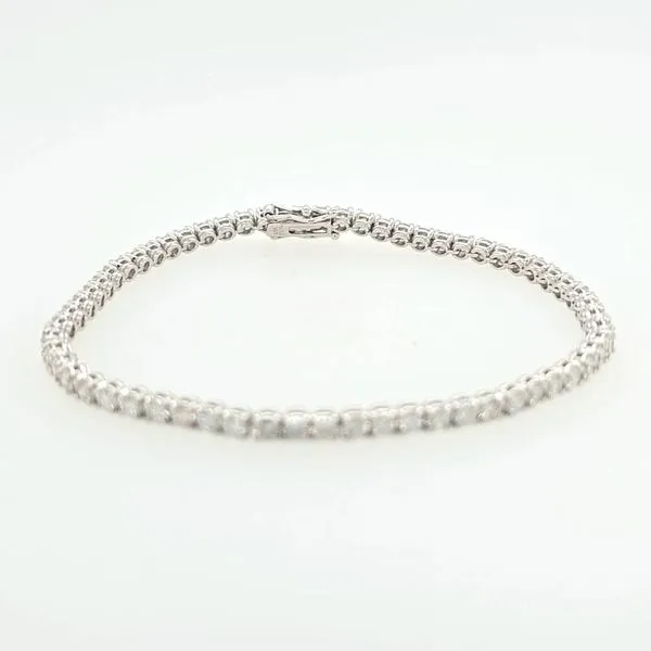 14kt WG 5.06ct TW diamond tennis bracelet