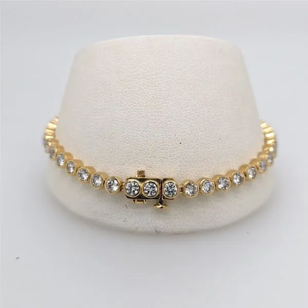14kt YG 5.11ct TW Lab Grown Diamond Tennis Bracelet
