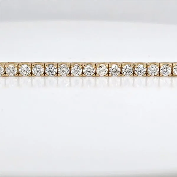 14kt YG 5.00ct Lab Grown Diamond Tennis bracelet
