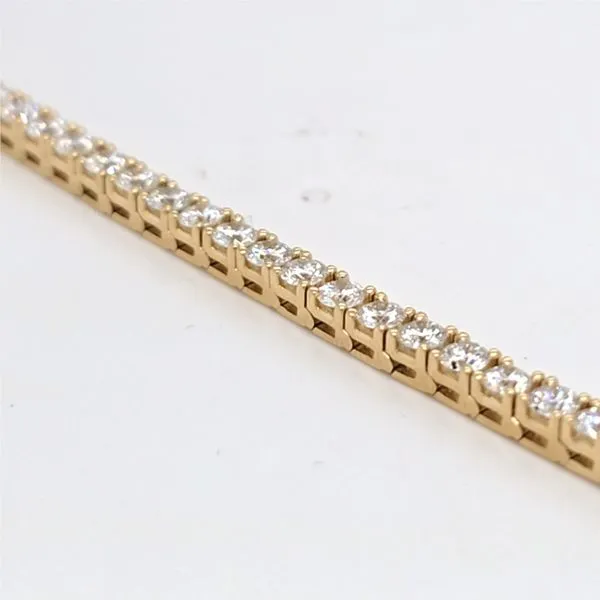 14kt YG 5.00ct Lab Grown Diamond Tennis bracelet