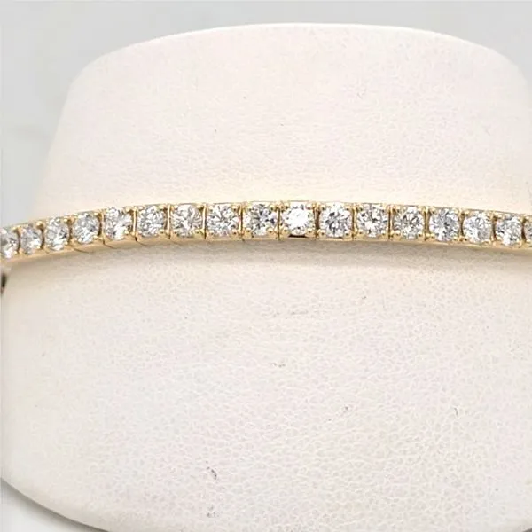 14kt YG 3.00ct Lab Grown Diamond Bangle thumb image 1