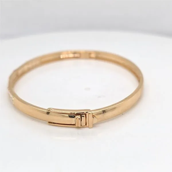 14kt YG Diamond Bangle Bracelet
