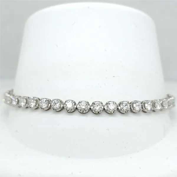 14kt WG 5ct TW LG Diamond Tennis Bracelet
