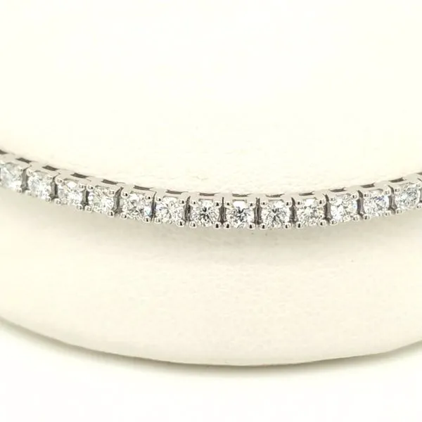 14kt WG 3ct TW Lab Grown diamond bracelet