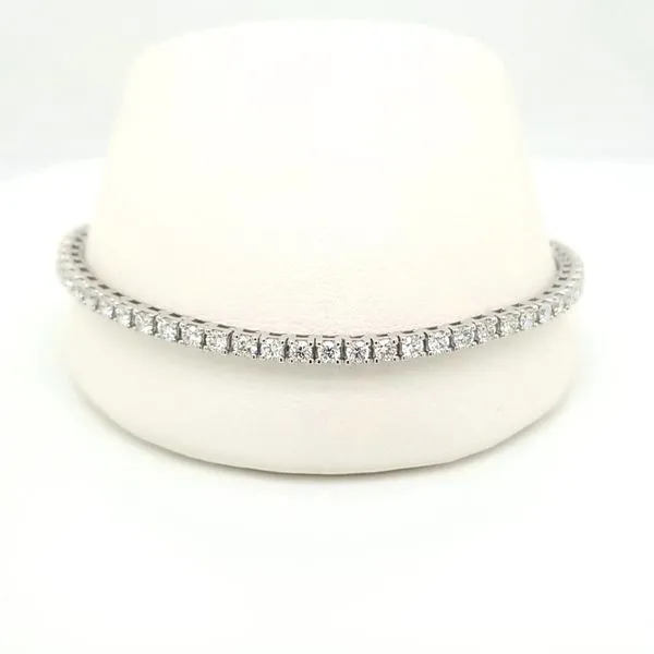 14kt WG 3ct TW Lab Grown diamond bracelet