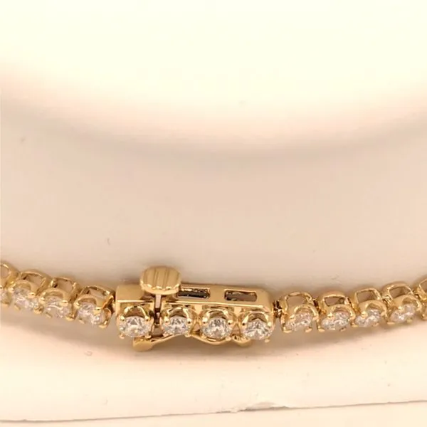 14kt YG 3ct LG Diamond Tennis Bracelet