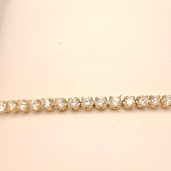 14kt YG 3ct LG Diamond Tennis Bracelet