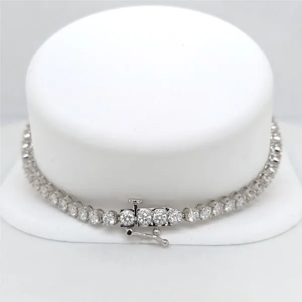 14kt WG 4ct TW Lab Grown Diamond Tennis Bracelet