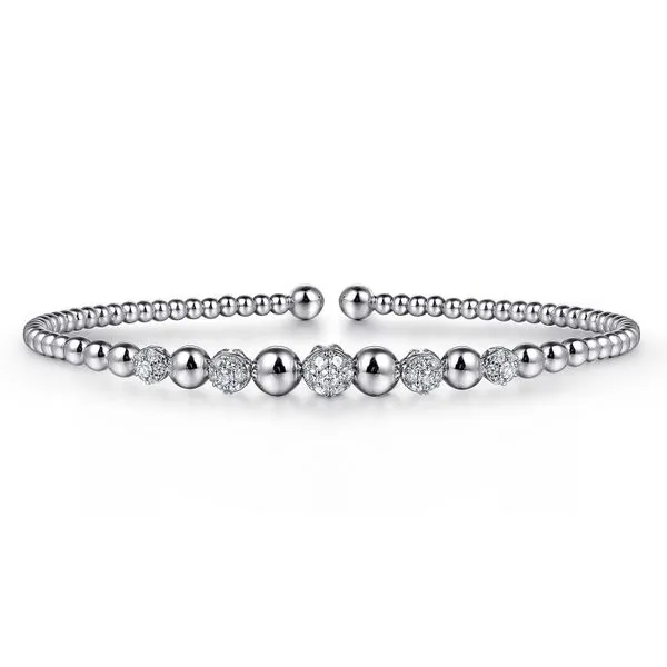 14kt WG Gabriel Diamond Bujukan Bangle Bracelet Carroll's Jewelers Doylestown, PA